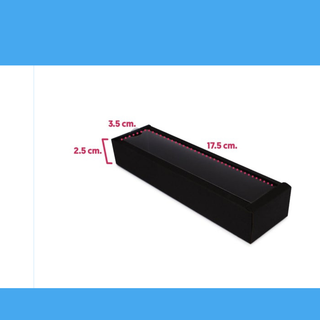 Black Multipurpose Rectangular Cardboard Box - Recycled Material